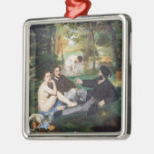 Ornement Carré Argenté Edouard Manet - Déjeuner sur l'herbe (Gauche)