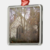 Ornement Carré Argenté Église abandonnée (Gauche)