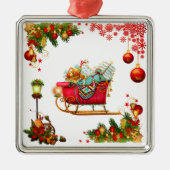 Ornement Carré Argenté Élément chrétien (Devant)