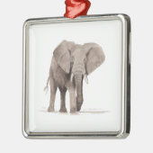 Ornement Carré Argenté elephant ornament (Gauche)