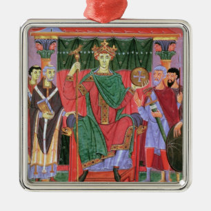 Ornement Carré Argenté Empereur romain saint Otto de Mme Cim.4453 f.42r