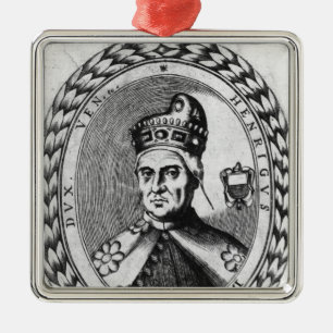 Ornement Carré Argenté Enrico Dandolo