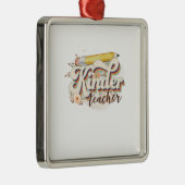 Ornement Carré Argenté Enseignant (Droite)