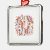 Ornement Carré Argenté Enseignant enseignant (Gauche)