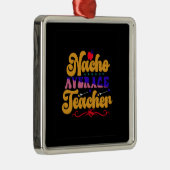 Ornement Carré Argenté Enseignant Nacho Moyen Enseignant (Droite)