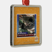 Ornement Carré Argenté Entrée au côté en noir (Droite)