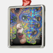 ORNEMENT CARRÉ ARGENTÉ ÉPHÉMERAL (Gauche)