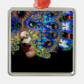 ORNEMENT CARRÉ ARGENTÉ ÉPHÉMERAL (Devant)