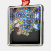 ORNEMENT CARRÉ ARGENTÉ ÉPHÉMERAL (Gauche)