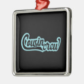 Ornement Carré Argenté Équipage Cousin (Gauche)