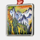 Ornement Carré Argenté Ernst Kirchner - Berggipfel, (Gauche)