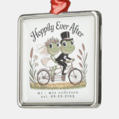 Ornement Carré Argenté Espérance personnalisée jamais après le mariage Ma (Gauche)