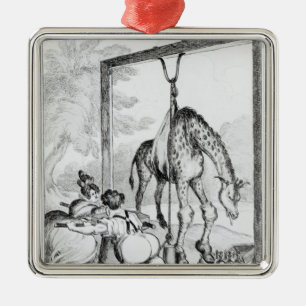 Ornement Carré Argenté État de la girafe, 1829