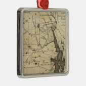 Ornement Carré Argenté État d'île de Rhode (Droite)