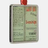 Ornement Carré Argenté État du Texas (Droite)