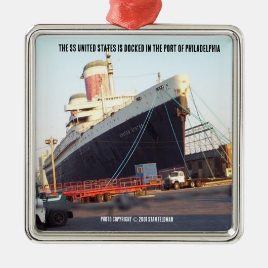 Ornement Carré Argenté États-Unis (Devant)