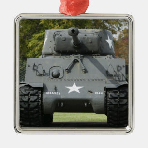 Ornement Carré Argenté États-Unis, Kentucky, Fort Knox: Musée Patton de
