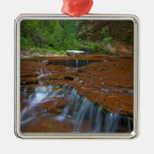 Ornement Carré Argenté États-Unis, Utah, parc national de Zion. Scénique