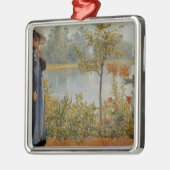 Ornement Carré Argenté Été indien de la Saint-Martin (Gauche)