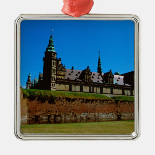 Ornement Carré Argenté Europe, Danemark, Helsingor (Elsinore),