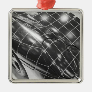 Ornement Carré Argenté Europe, Suisse, Genève. Salon de l'automobile de 