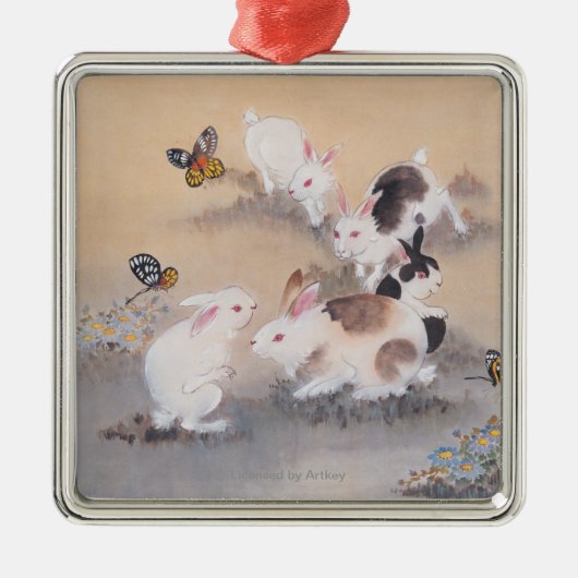 Ornement Carré Argenté Excursion sur le terrain (Devant)