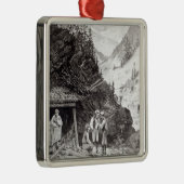 Ornement Carré Argenté Exploitation d'or et d'argent (Droite)