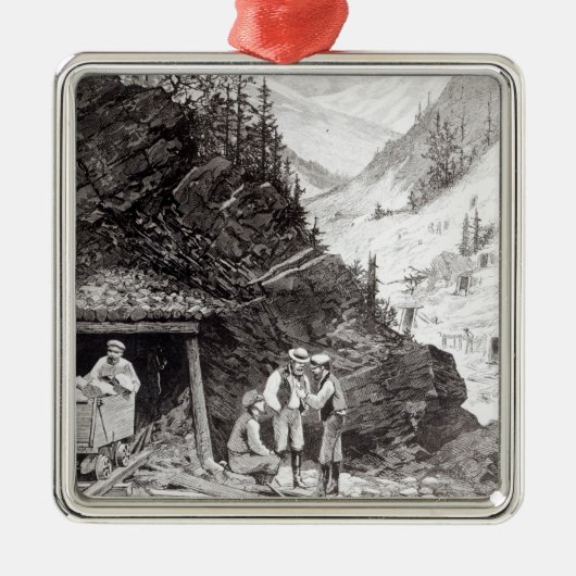 Ornement Carré Argenté Exploitation d'or et d'argent (Devant)