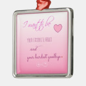 Ornement Carré Argenté Expression de Love (Gauche)