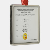 Ornement Carré Argenté Expression rationnelle (Droite)