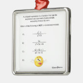 Ornement Carré Argenté Expression rationnelle (Gauche)