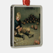 Ornement Carré Argenté Fabrication des lanternes (Droite)