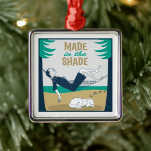 Ornement Carré Argenté Fait à l'ombre