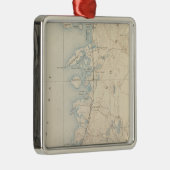 Ornement Carré Argenté Falmouth, Massachusetts (Droite)