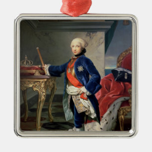 Ornement Carré Argenté Ferdinand IV, roi de Naples