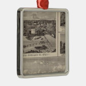 Ornement Carré Argenté Ferme et résidence de Nashua (Droite)