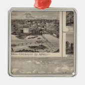 Ornement Carré Argenté Ferme et résidence de Nashua (Devant)