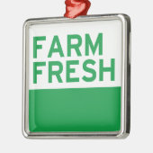 Ornement Carré Argenté Ferme fraîche (Gauche)