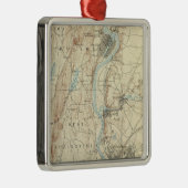 Ornement Carré Argenté Feuille de 4 Springfield (Droite)