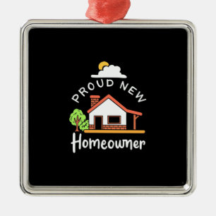 Ornement Carré Argenté Fière nouvelle propriétaire