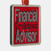 Ornement Carré Argenté Financial Advisor Extraordinaire (Droite)