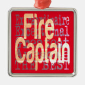 Ornement Carré Argenté Fire Captain Extraordinaire (Devant)