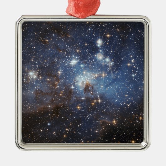 Ornement Carré Argenté Flux de gaz et de poussière (Devant)