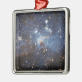 Ornement Carré Argenté Flux de gaz et de poussière (Gauche)