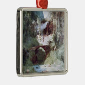 Ornement Carré Argenté Forest Canyon (par Carl Blechen) (Droite)