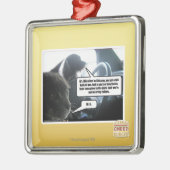 Ornement Carré Argenté Frappez-le (Gauche)