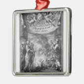 Ornement Carré Argenté Frontispice de 'index Librorum Prohibitorum (Gauche)