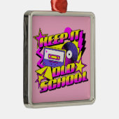 Ornement Carré Argenté Gardez l'ancienne école (Droite)