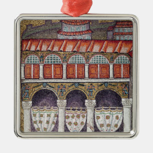 Ornement Carré Argenté Gauche de Palazzo di Teodorico, 527-99