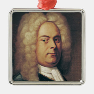 Ornement Carré Argenté George Frederick Handel